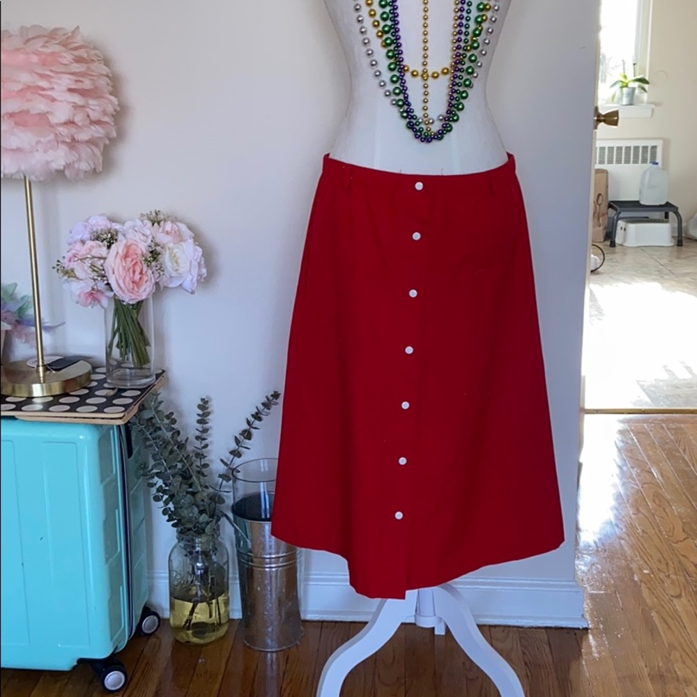 VTG Vintage Hunter red skirt